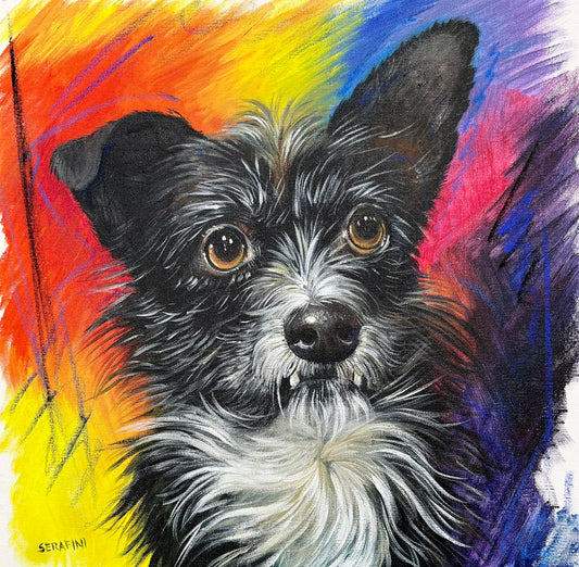 Ritratto Personalizzato del Tuo Cane o Gatto - Dipinto ad Olio su Tela