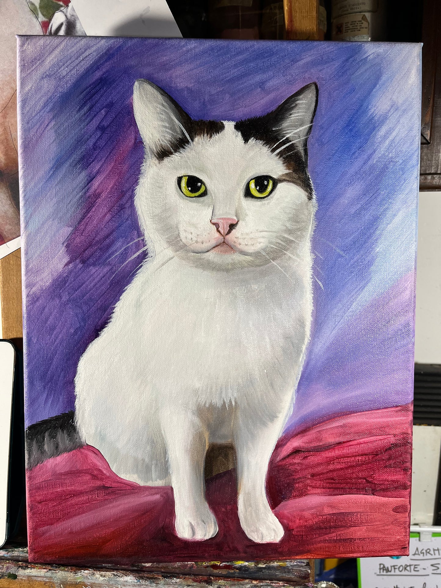 Ritratto Personalizzato del Tuo Cane o Gatto - Dipinto ad Olio su Tela