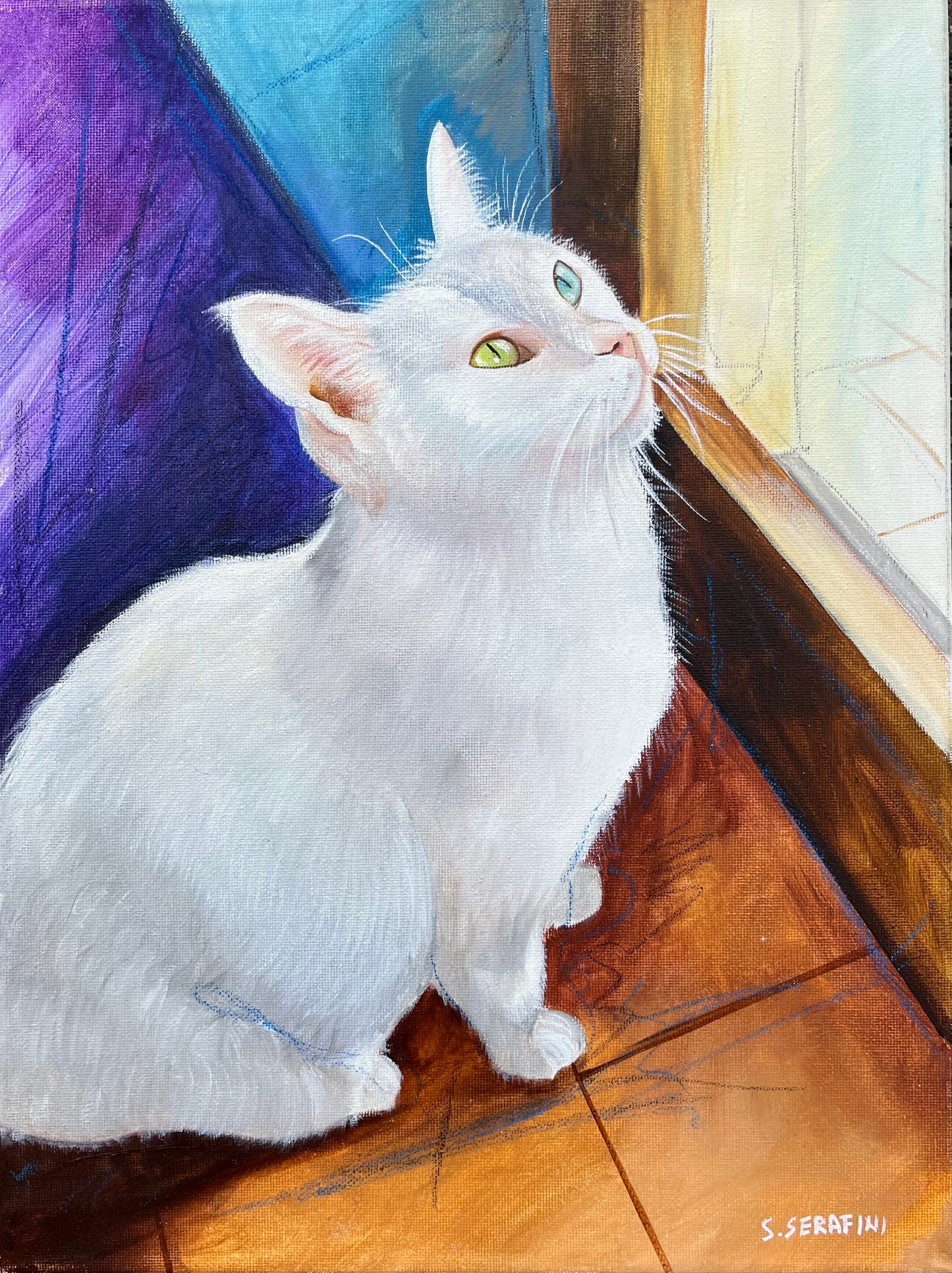 Ritratto Personalizzato del Tuo Cane o Gatto - Dipinto ad Olio su Tela