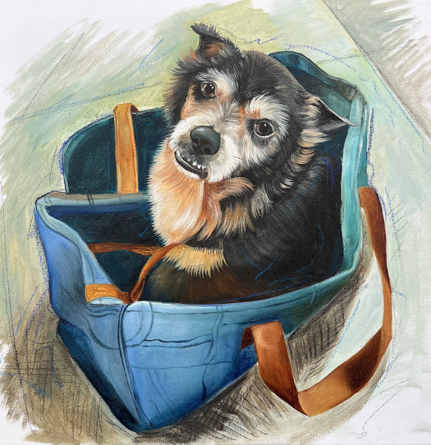 Ritratto Personalizzato del Tuo Cane o Gatto - Dipinto ad Olio su Tela